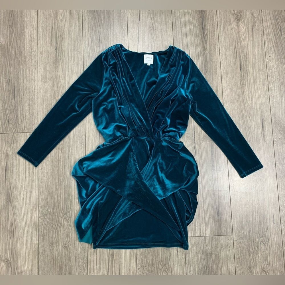 MISA‎ Los Angeles Ophelie Knot Velvet Dress Size Medium